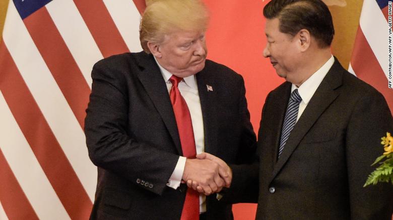 CNN US president Donald Trump and China president Xi Jinping